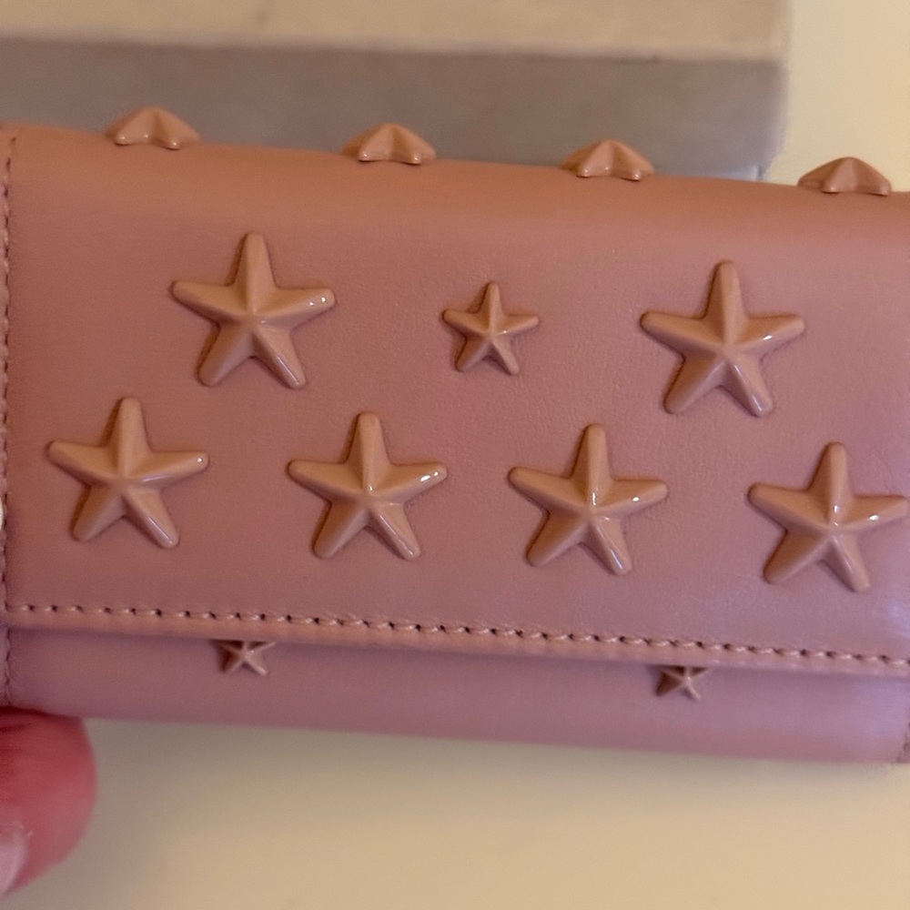 Jimmy Choo Blush Star-Studded Card/Keychain holder - Picture 6 of 7